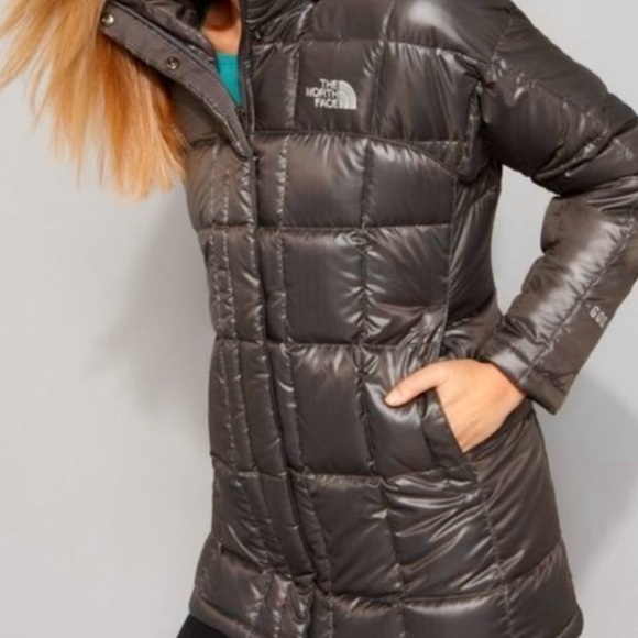 THE NORTH FACE 600 Down Puffer Jacket Coat Full Zip, taupe/green - Picture 1 of 9